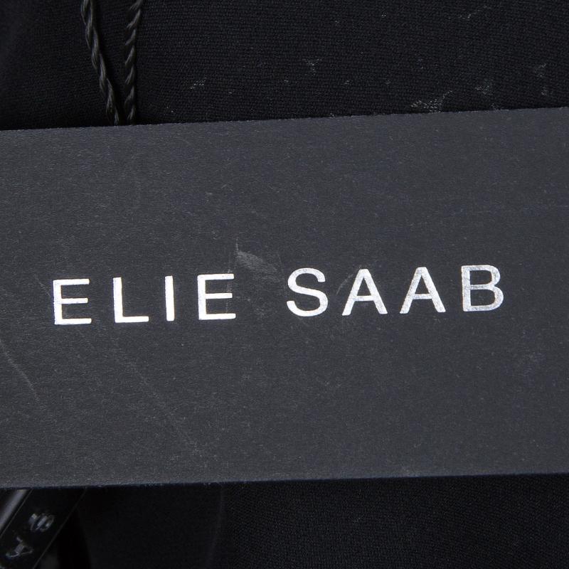 Elie Saab Black Sequin Embellished One Shoulder Top S 9