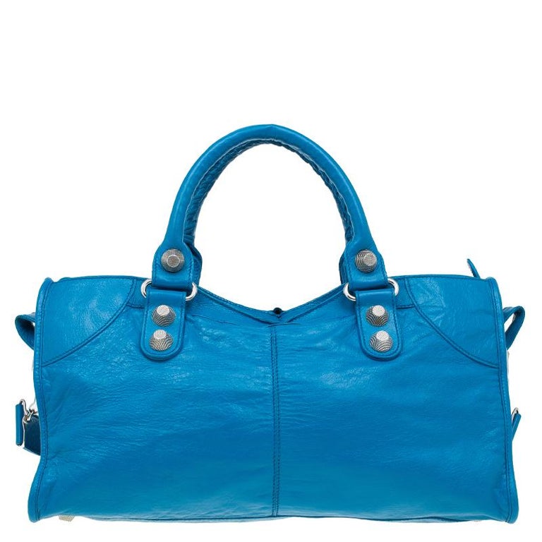 balenciaga turquoise bag