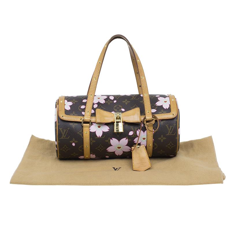 Louis Vuitton Monogram Canvas Limited Edition Cherry Blossom Papillon Bag 2