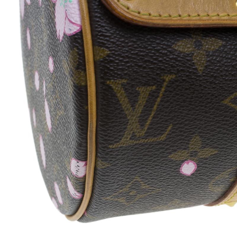Louis Vuitton Monogram Canvas Limited Edition Cherry Blossom Papillon Bag 7