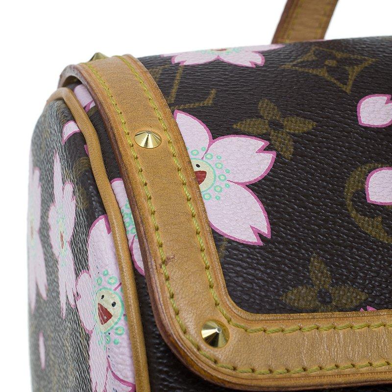 Louis Vuitton Monogram Canvas Limited Edition Cherry Blossom Papillon Bag 4