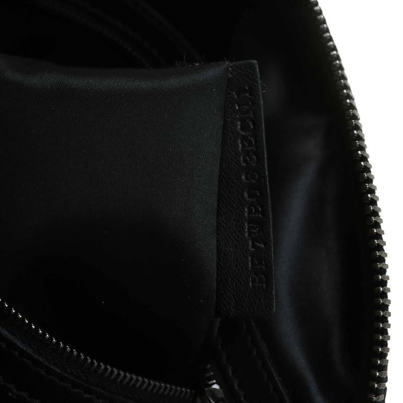 Valentino Black Leather Petale Rose Dome Bag 7
