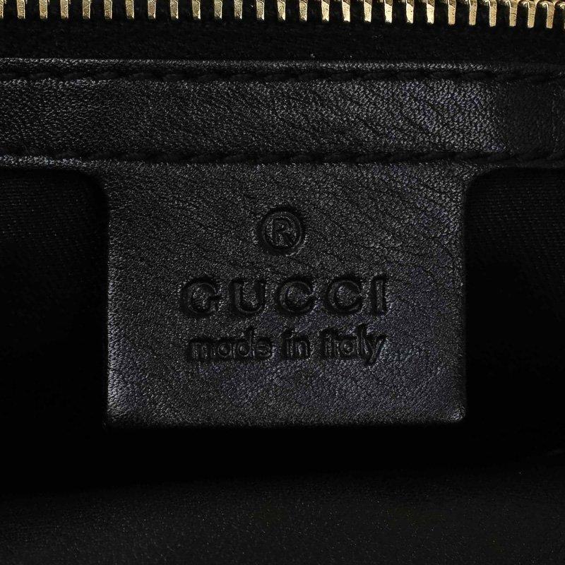 Gucci Black GG Canvas Medium Indy Top Handle Bag 3