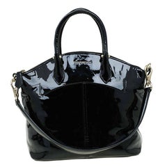 Givenchy Black Patent Leather Top Handle Bag