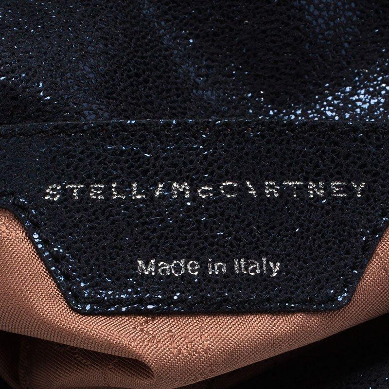 Women's Stella McCartney Metallic Blue Faux Leather Falabella Crossbody Bag