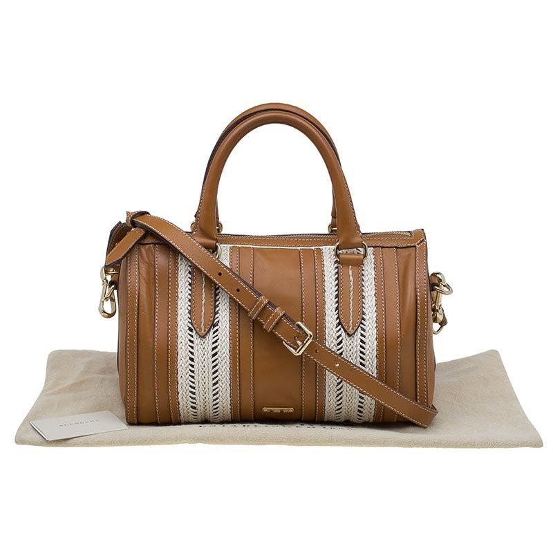 Burberry Brown Leather Rope Alchester Bowling Bag 4