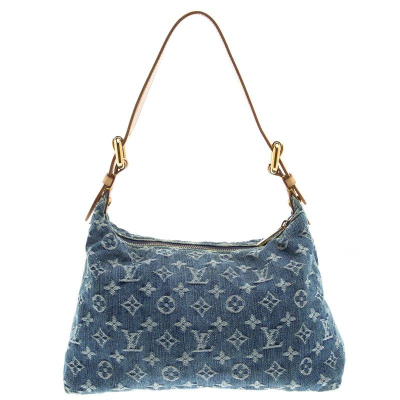 Louis Vuitton Blue Monogram Denim Baggy PM Bag 1