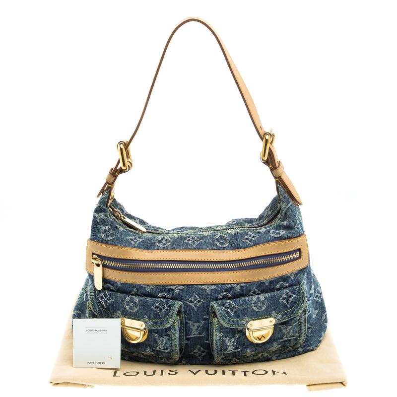 Louis Vuitton Blue Monogram Denim Baggy PM Bag 3