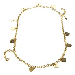 Roberto Cavalli Heart Multichain Gold Tone Necklace