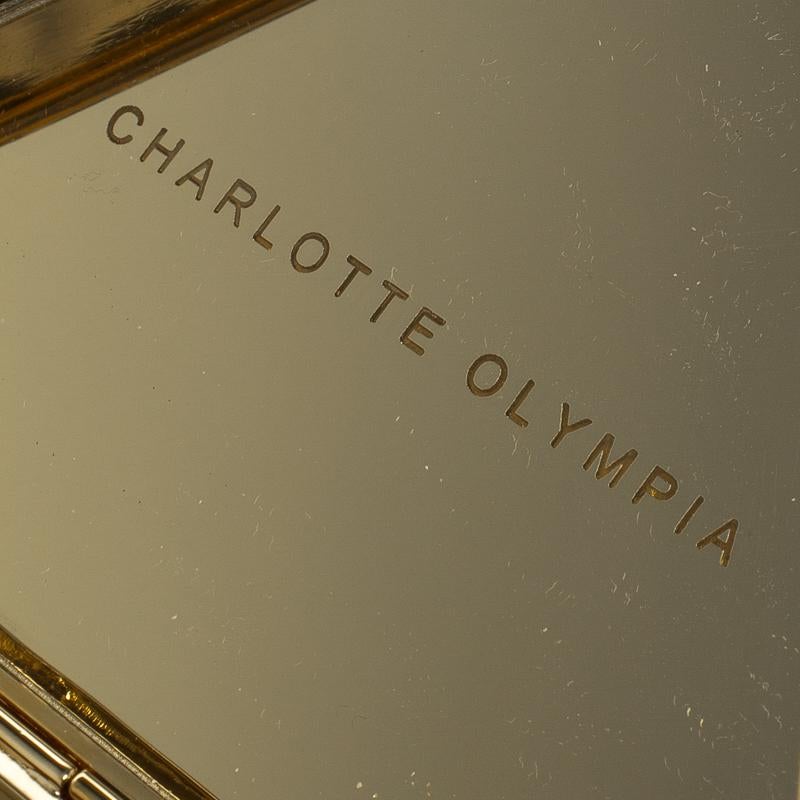 Charlotte Olympia Gold Metal Nacho Clutch 4