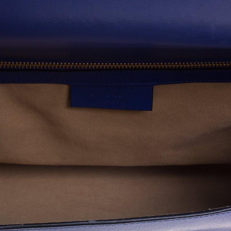 Givenchy Blue Leather Medium Pandora Box Bag 4