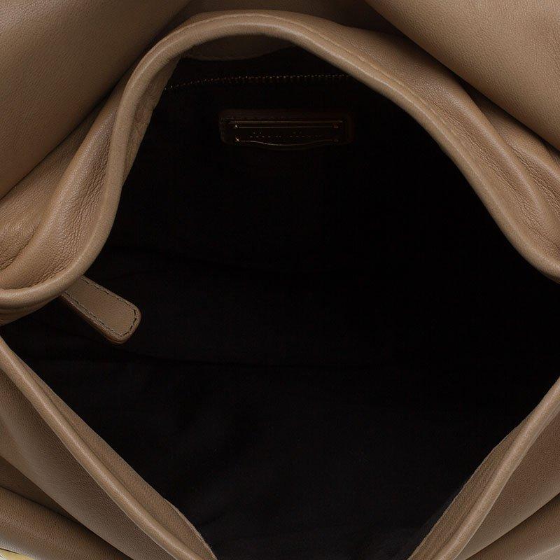 Miu Miu Brown Matelasse Leather Hobo 4