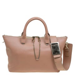 Chloe Bi Color Leather Medium Baylee Tote