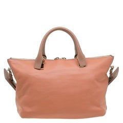 Chloe Bi Color Leather Medium Baylee Tote