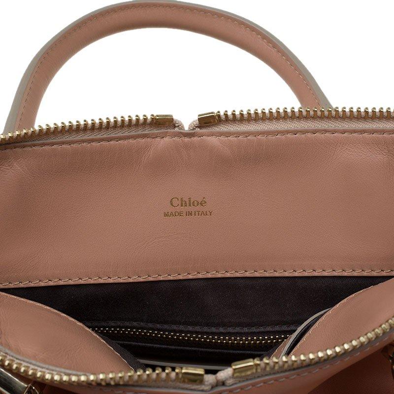 Women's Chloe Bi Color Leather Medium Baylee Tote