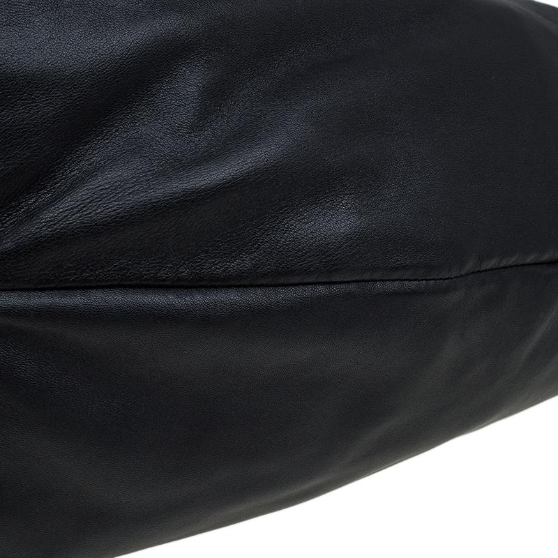 Valentino Black Nappa Leather Folie Bow Hobo 5