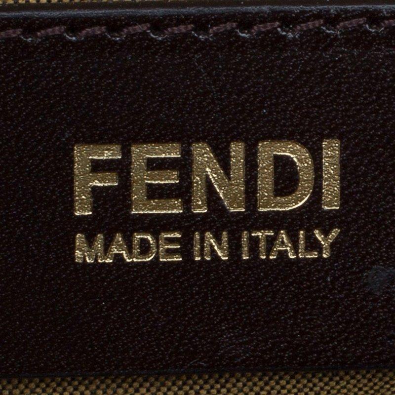 Fendi Tan Leather Large Convertible Baguette Shoulder Bag 6