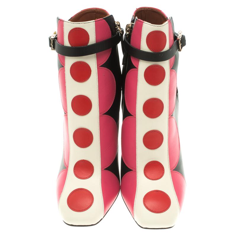 valentino polka dot boots
