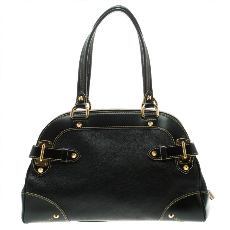 Women's Louis Vuitton Black Suhali Leather Le Radieux Bag
