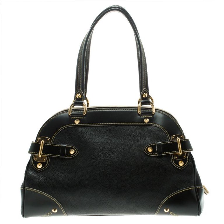 Louis Vuitton Black Suhali Leather Le Radieux Bag at 1stDibs