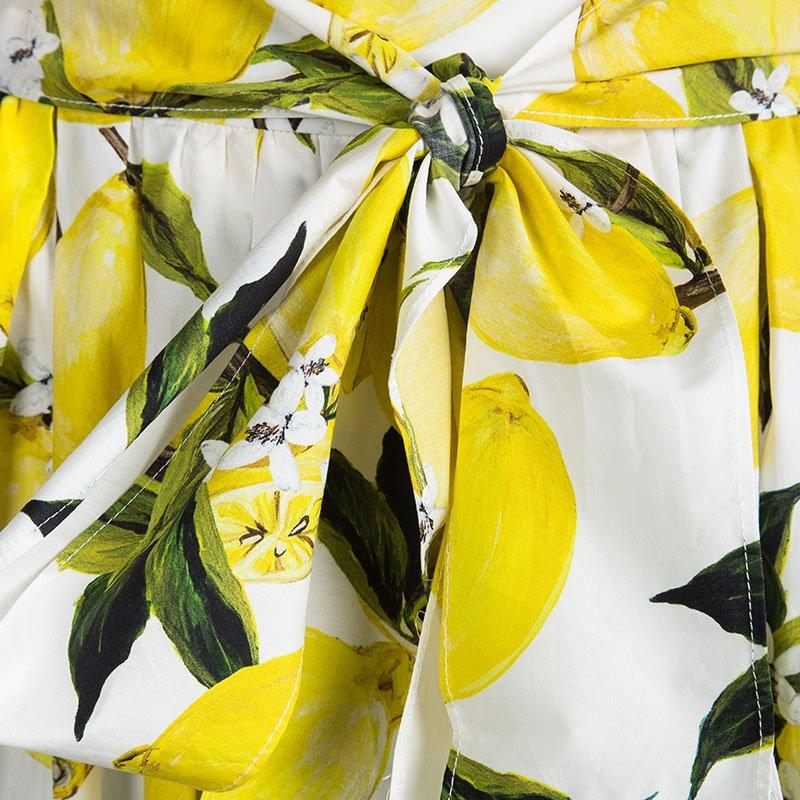 dolce and gabbana lemon skirt