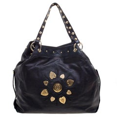 Gucci Holographic Black Leather Irina Tote