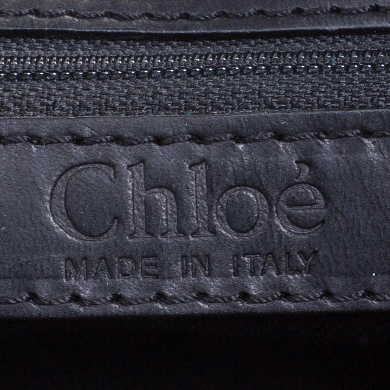 Chloe Black and Metallic Sequin Embellished Shoulder Bag 1