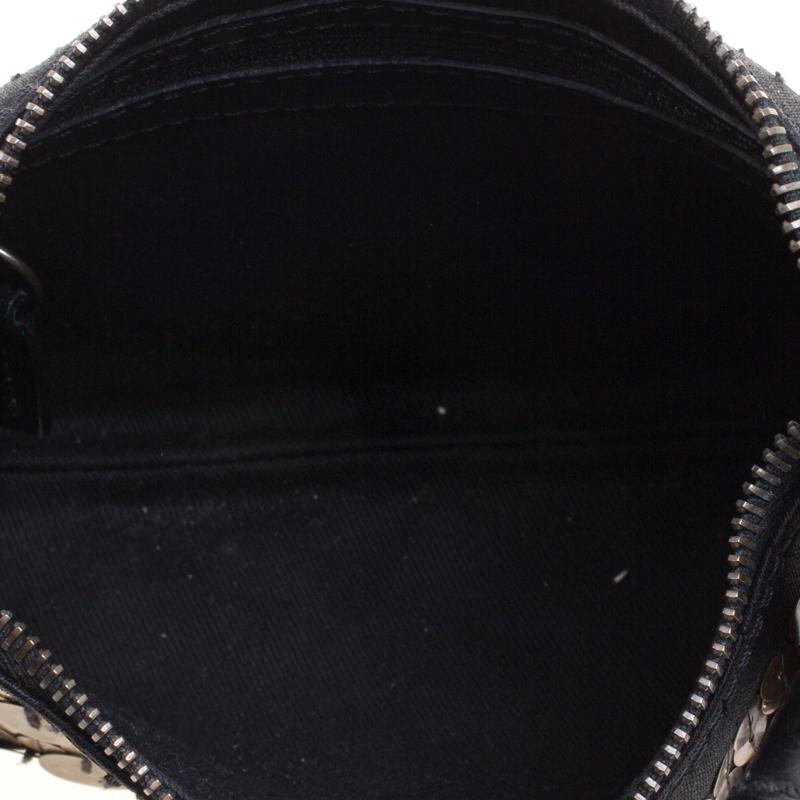 Chloe Black and Metallic Sequin Embellished Shoulder Bag 4