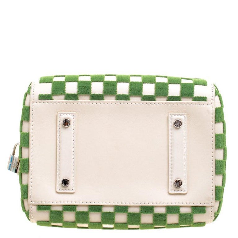 Louis Vuitton Green Damier Cubic Fabric and Leather Limited Edition Speedy  Cube at 1stDibs