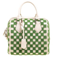 Louis Vuitton Green Damier Cubic Fabric and Leather Limited Edition Speedy Cube 