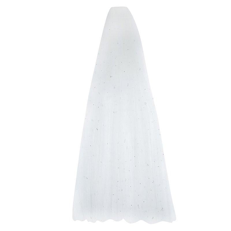 Gray Monique Lhuillier F/W 2014 Skye Strapless Silk Organza Wedding Dress L