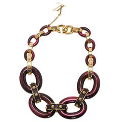 Louis Vuitton Chain Links Necklace Gold Metal