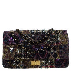 Chanel Multicolor Lesage Tweed Jewel Encrusted 2.55 Reissue Classic 227 Flap Bag