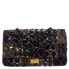 Chanel Multicolor Lesage Tweed Jewel Encrusted 2.55 Reissue Classic 227 Flap Bag