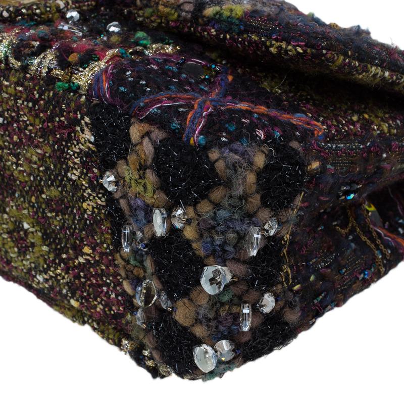 Chanel Multicolor Lesage Tweed Jewel Encrusted 2.55 Reissue Classic 227 Flap Bag 10