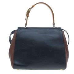 Fendi Black Tri Color Leather Silvana Shoulder Bag
