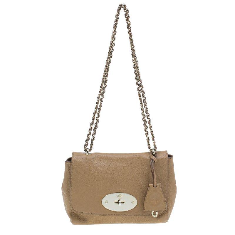 Mulberry Tan Leather Small Lily Shoulder Bag