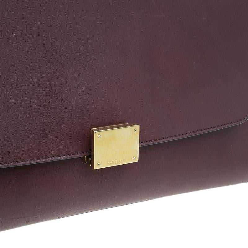 Celine Brown Leather Medium Trapeze Bag 9
