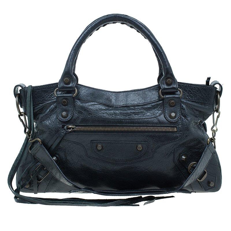 Balenciaga Black Leather First Classic Bag