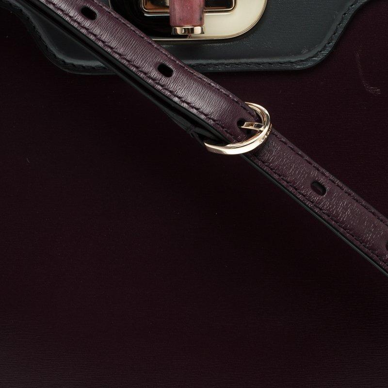 Bvlgari Purple Leather Medium Icona Tote 2