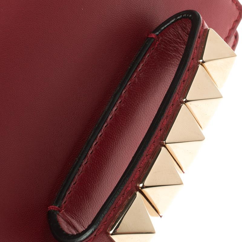 Valentino Red Leather Mini Va Va Voom Flap Front Shoulder Bag 1