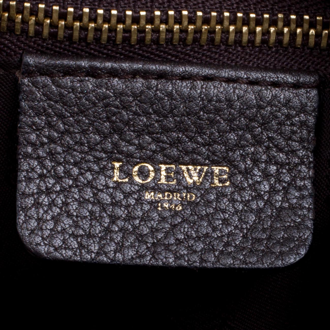 Loewe Brown Leather Flamenco Shoulder Bag 6