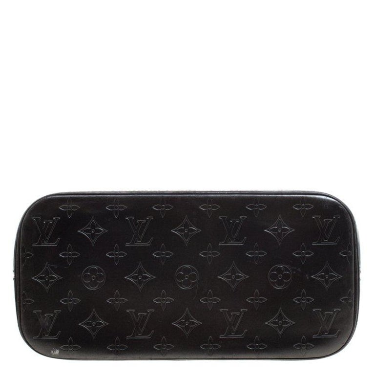 Authenticated Used Louis Vuitton Monogram Matte Stockton Shoulder Bag Tote  M55112 Noir Black Leather Women's LOUIS VUITTON 