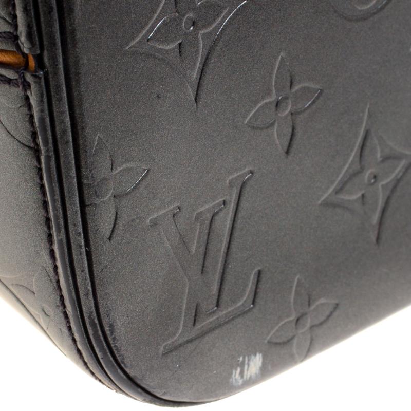 Louis Vuitton Metallic Dark Grey Monogram Mat Stockton Bag 5