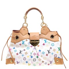 Louis Vuitton White Multicolor Monogram Canvas Ursula Bag