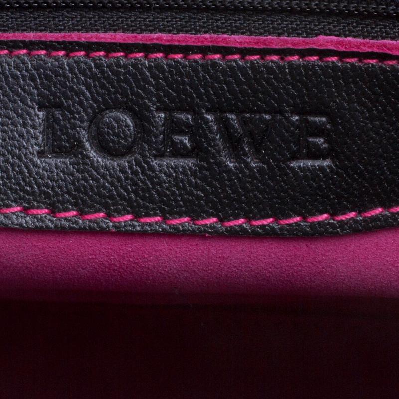 Loewe Black Leather Convertible Tote 7