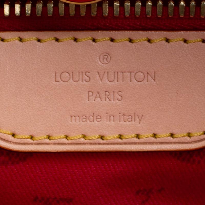 Louis Vuitton Rouge Grenadine Denim Striped Articles De Voyage Bag 4