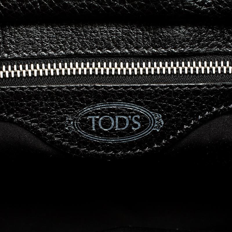 Tod's Black Leather Tote 4