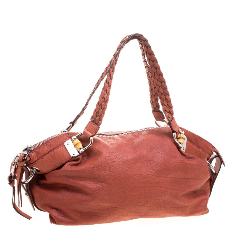 Gucci Brown Leather Medium Bamboo Bar Shoulder Bag 8