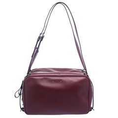 Valentino Burgundy Leather Bag